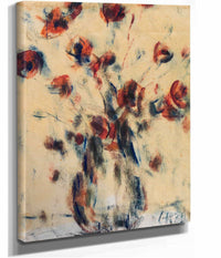 Feldmohn In Blauer Vase by Christian Rohlfs