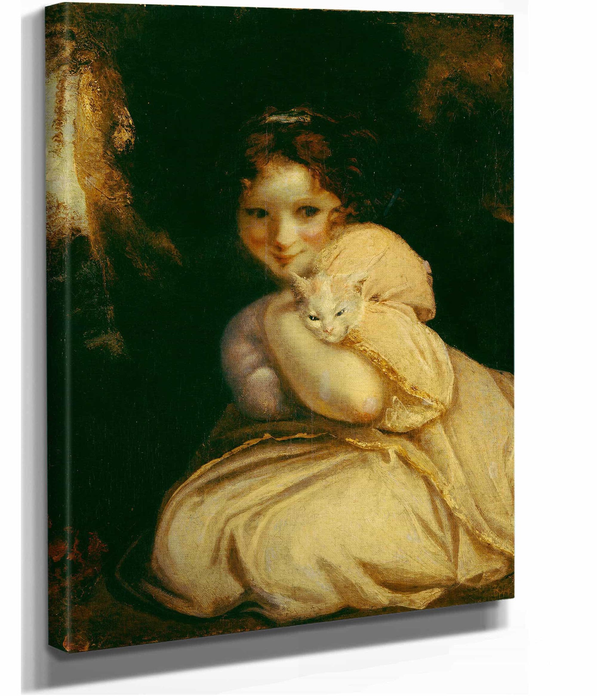 Felina With A Kitten by Sir Joshua Reynolds