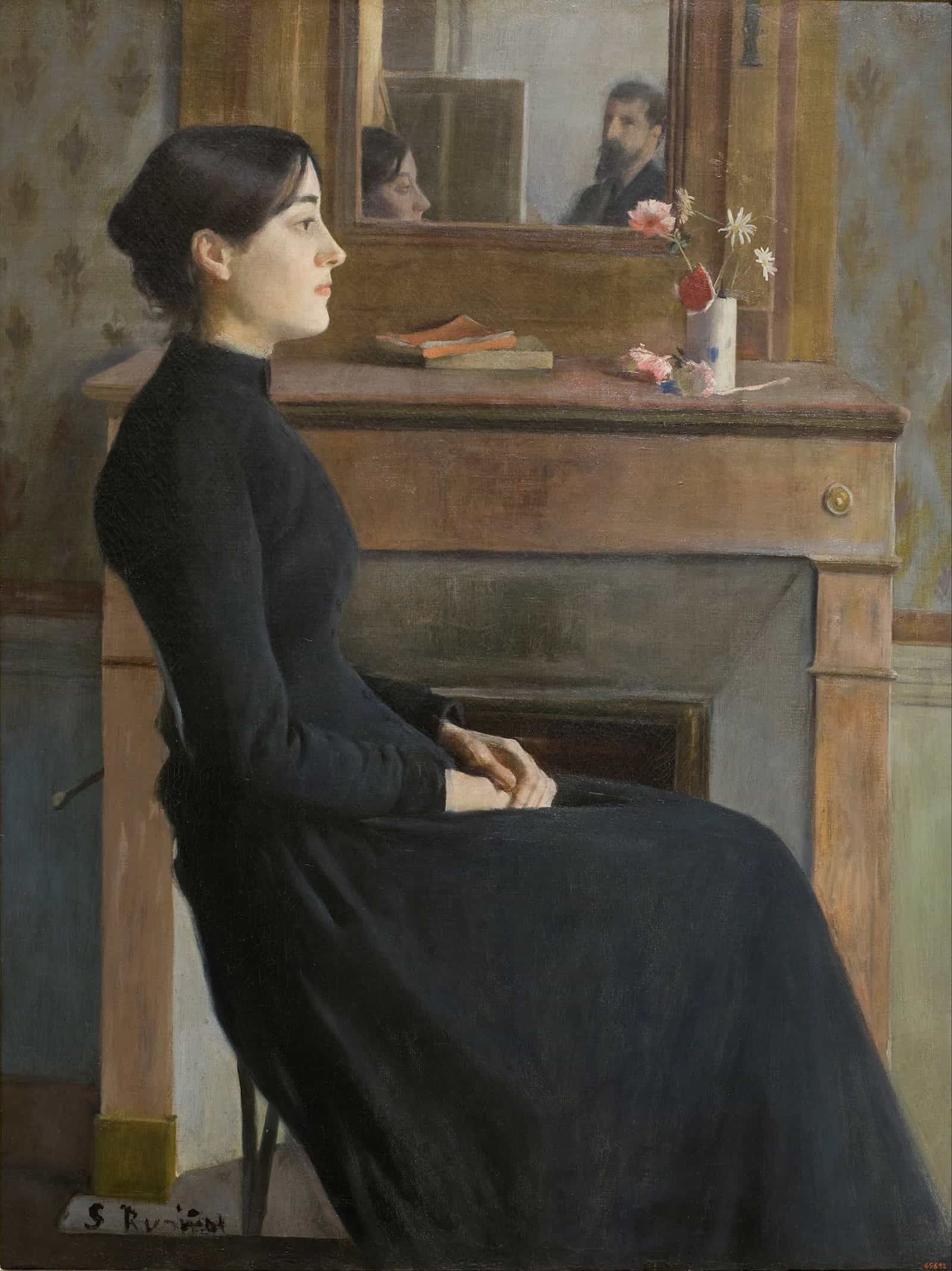 Female Figure by Santiago Rusinol