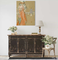 Female Figure In Red by Ramon Casas