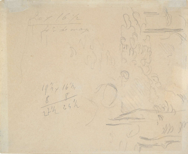 Female Figure Seated In A Landscape Mid To Late Th Century by Camille Pissarro