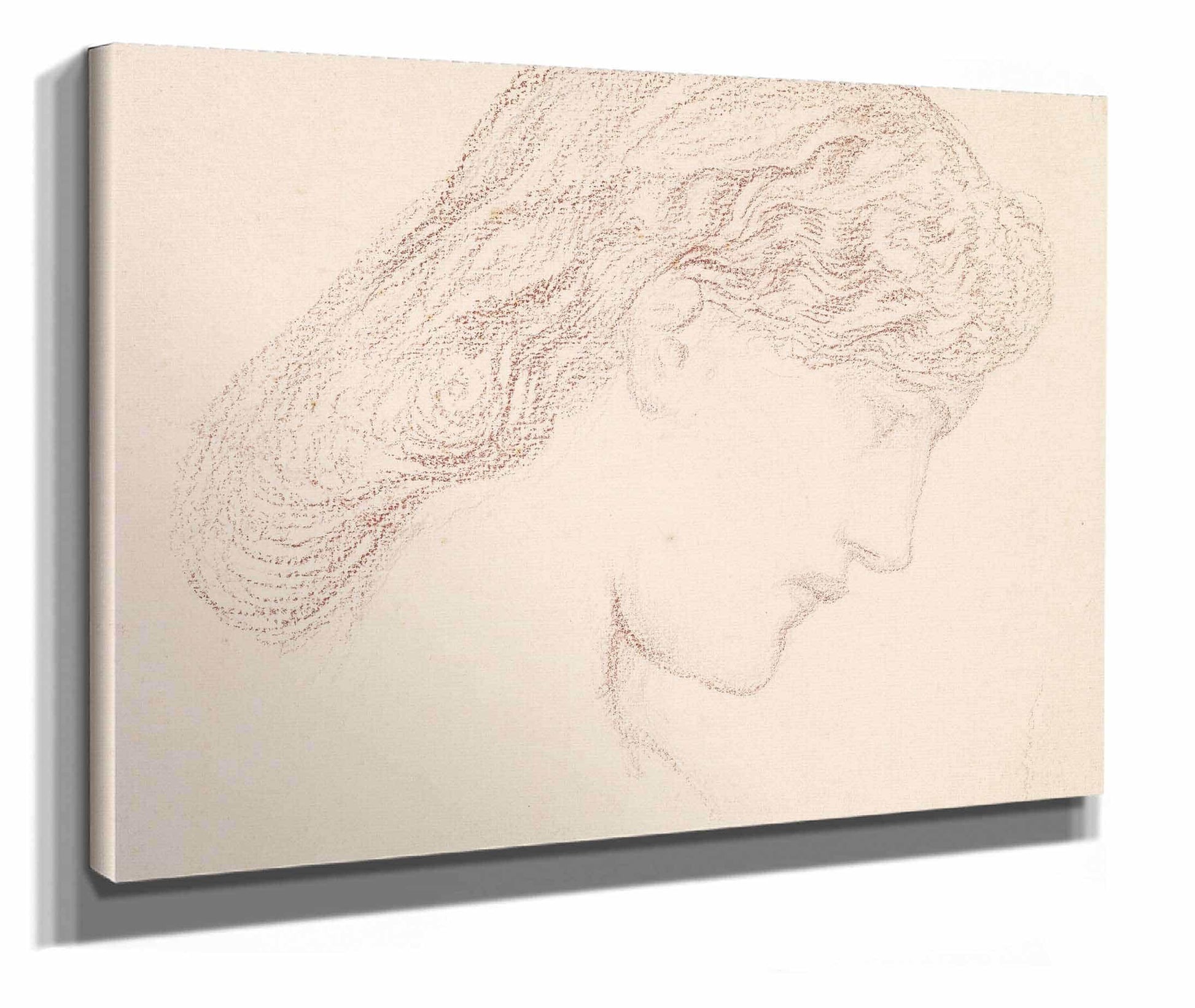 Female Head Study Of Augusta Jones by Sir Edward Coley Burne Jones