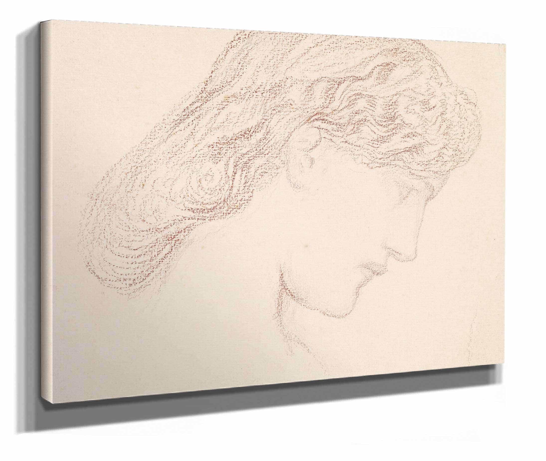 Female Head Study Of Augusta Jones by Sir Edward Coley Burne Jones