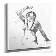 Female Nude Defending Herself Weiblicher Akt In Abwehr by Lovis Corinth