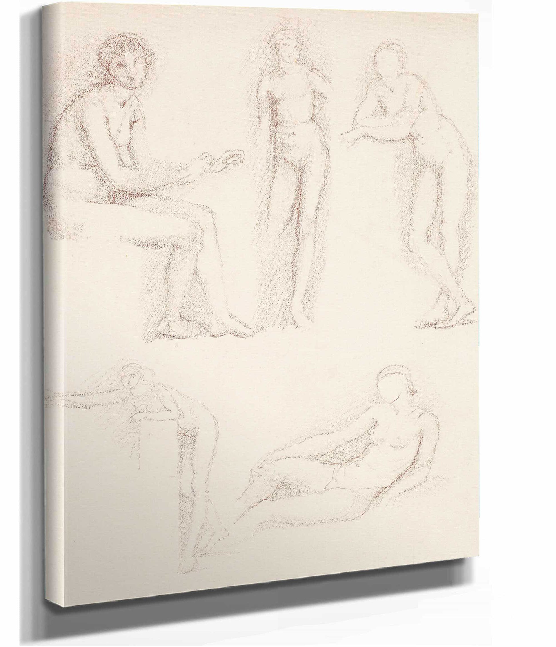 Female Nude Five Studies by Sir Edward Coley Burne Jones