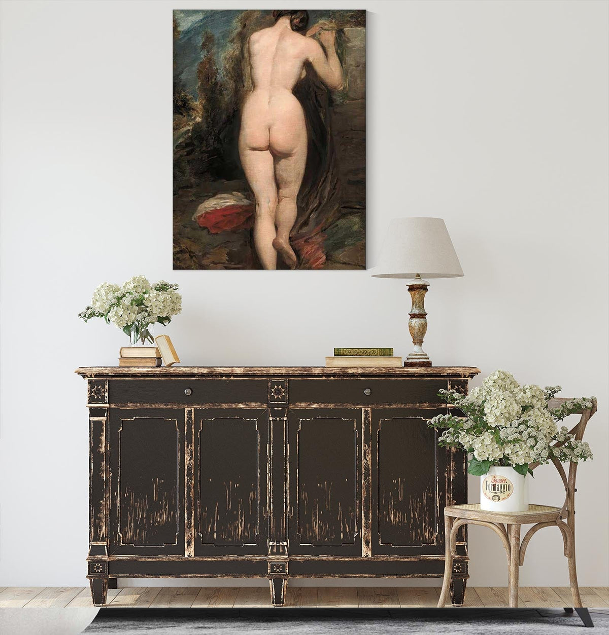 Female Nude Seen From Behind by William Etty