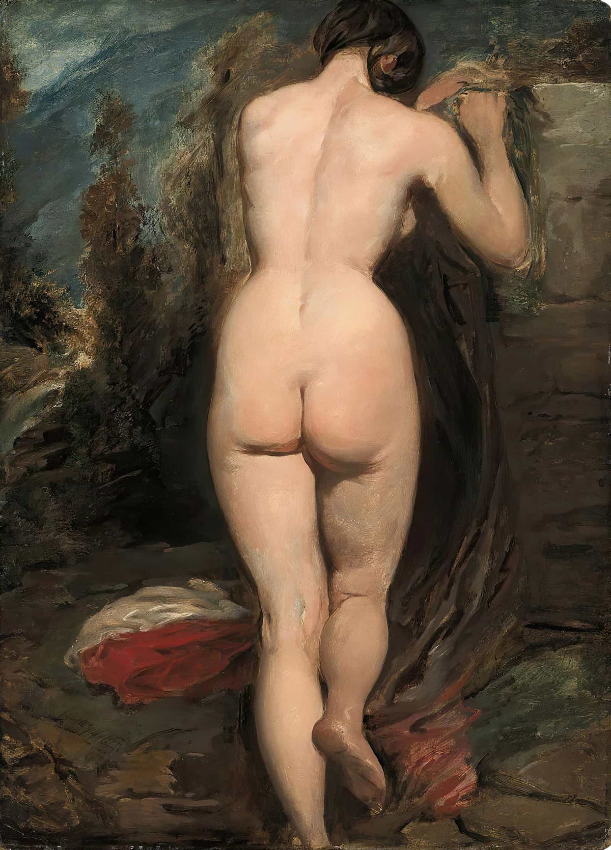 Female Nude Seen From Behind by William Etty