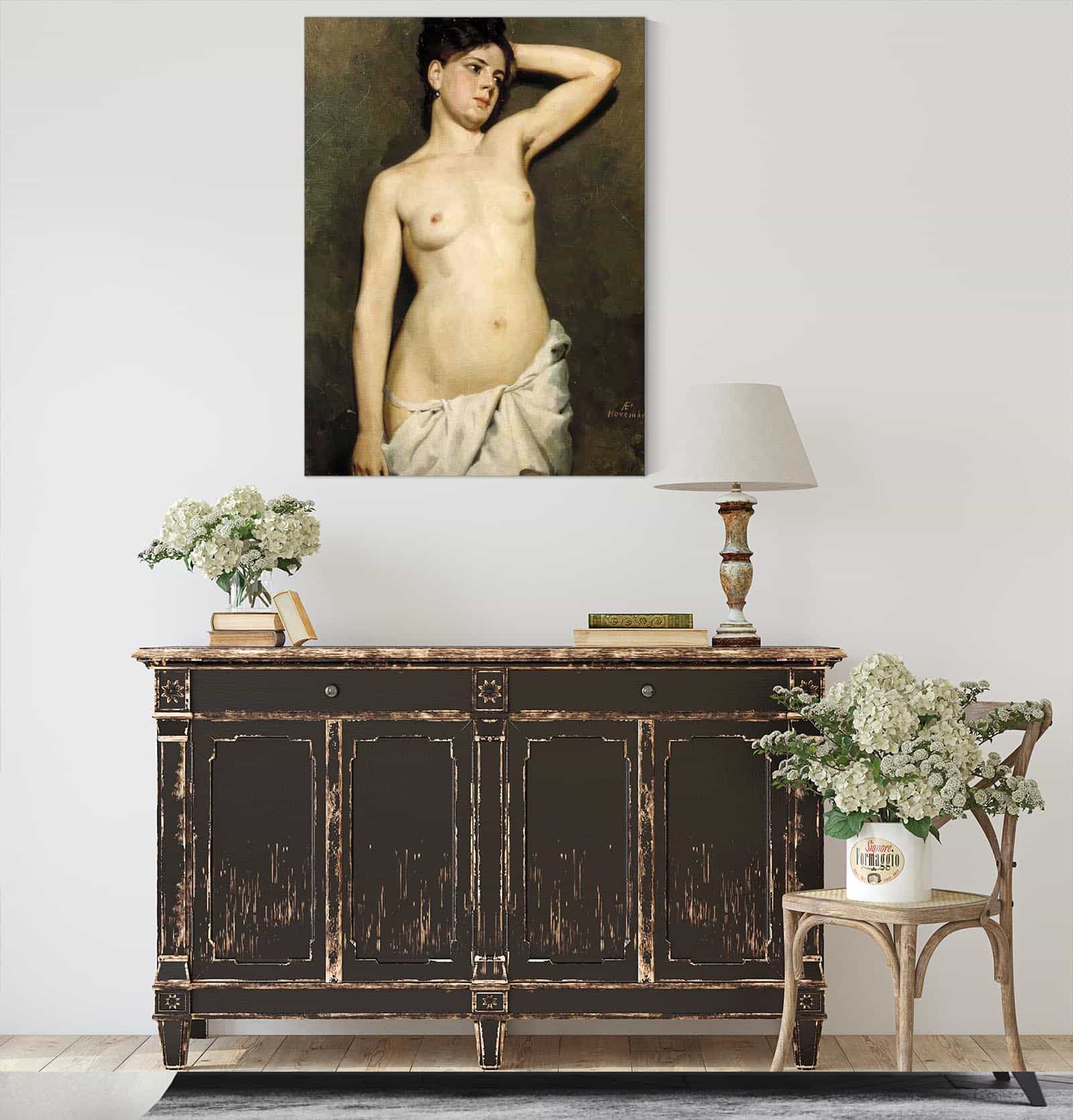 Female Nude Study by Albert Edelfelt