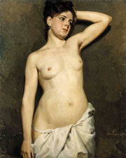 Female Nude Study by Albert Edelfelt