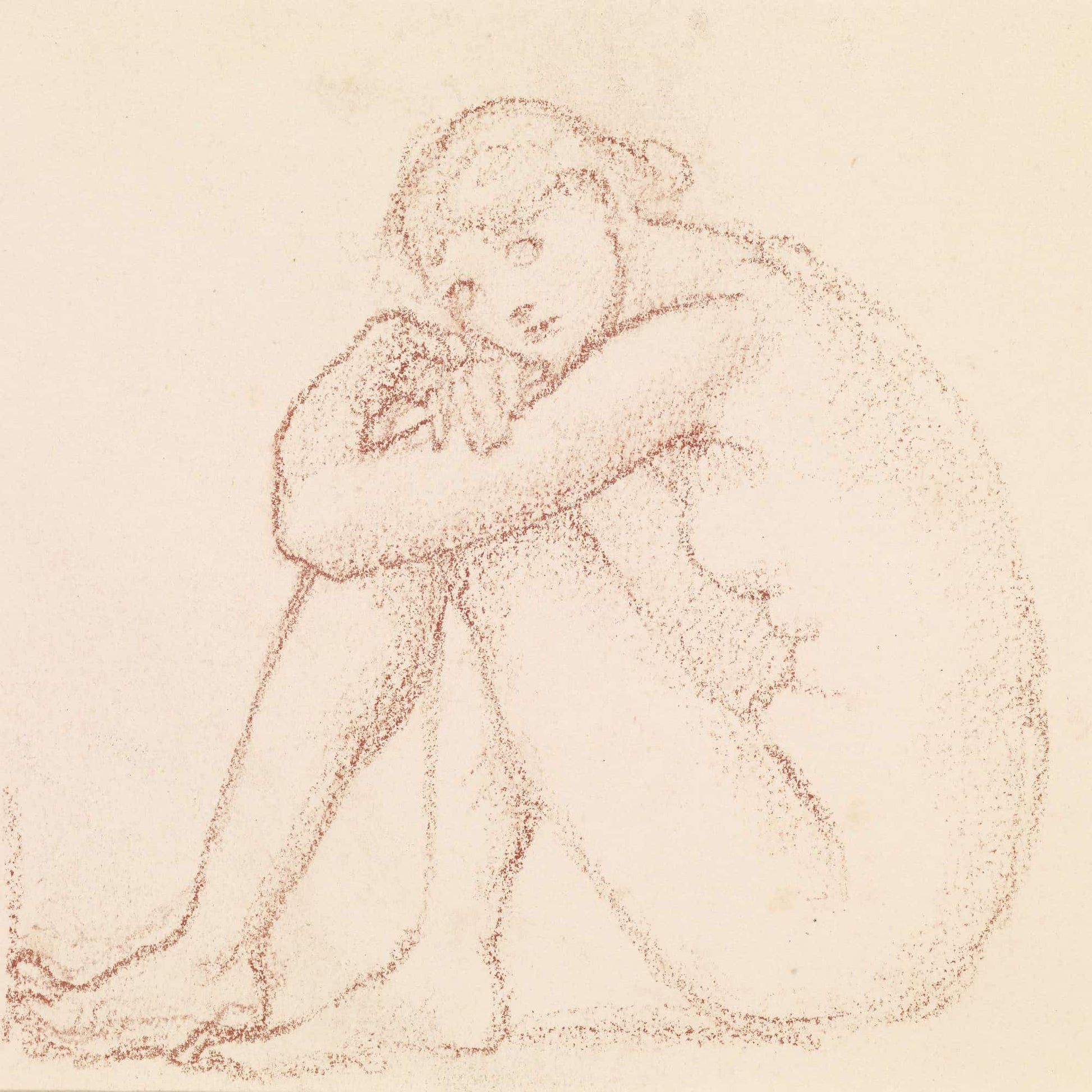 Female Nude Study by Sir Edward Coley Burne Jones