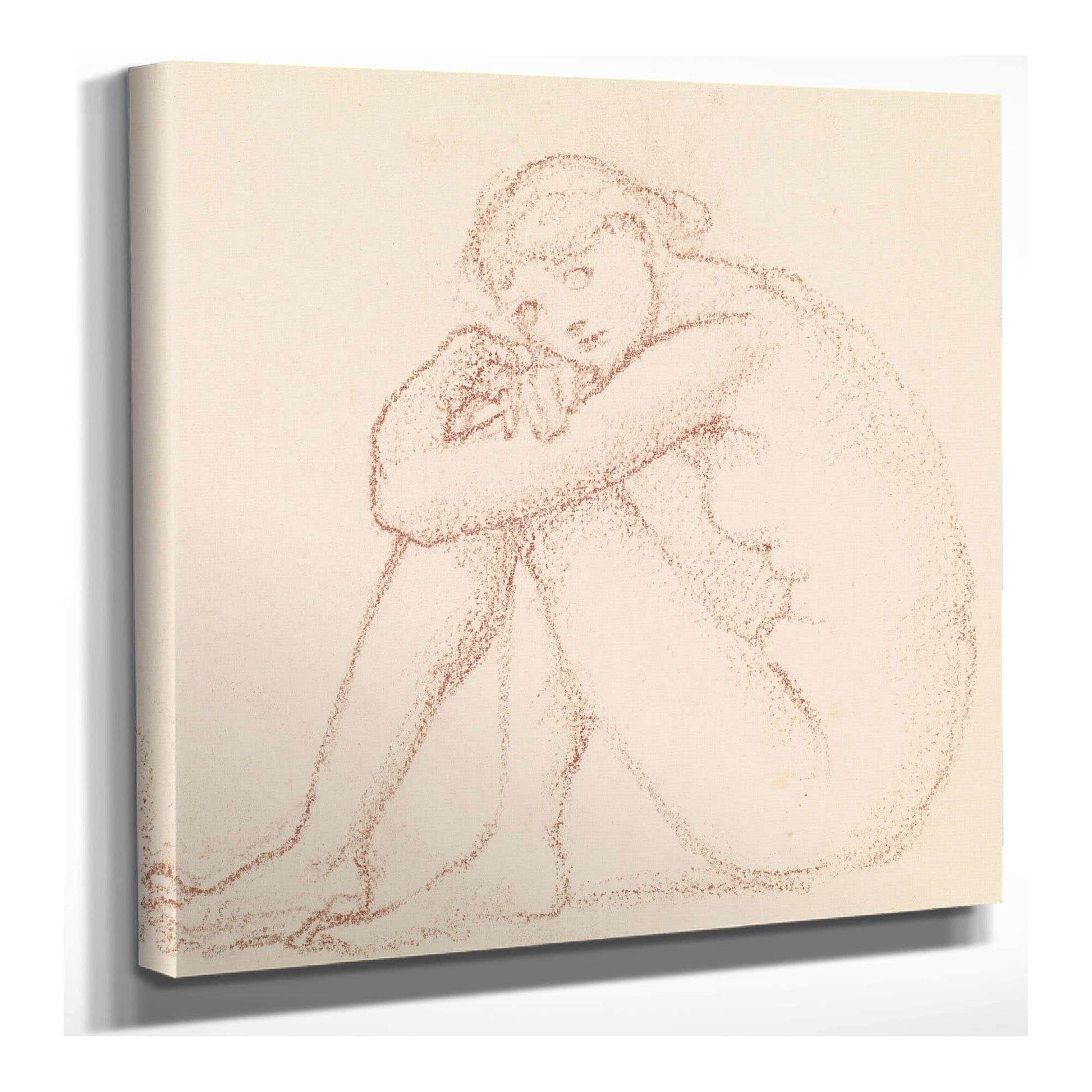 Female Nude Study by Sir Edward Coley Burne Jones