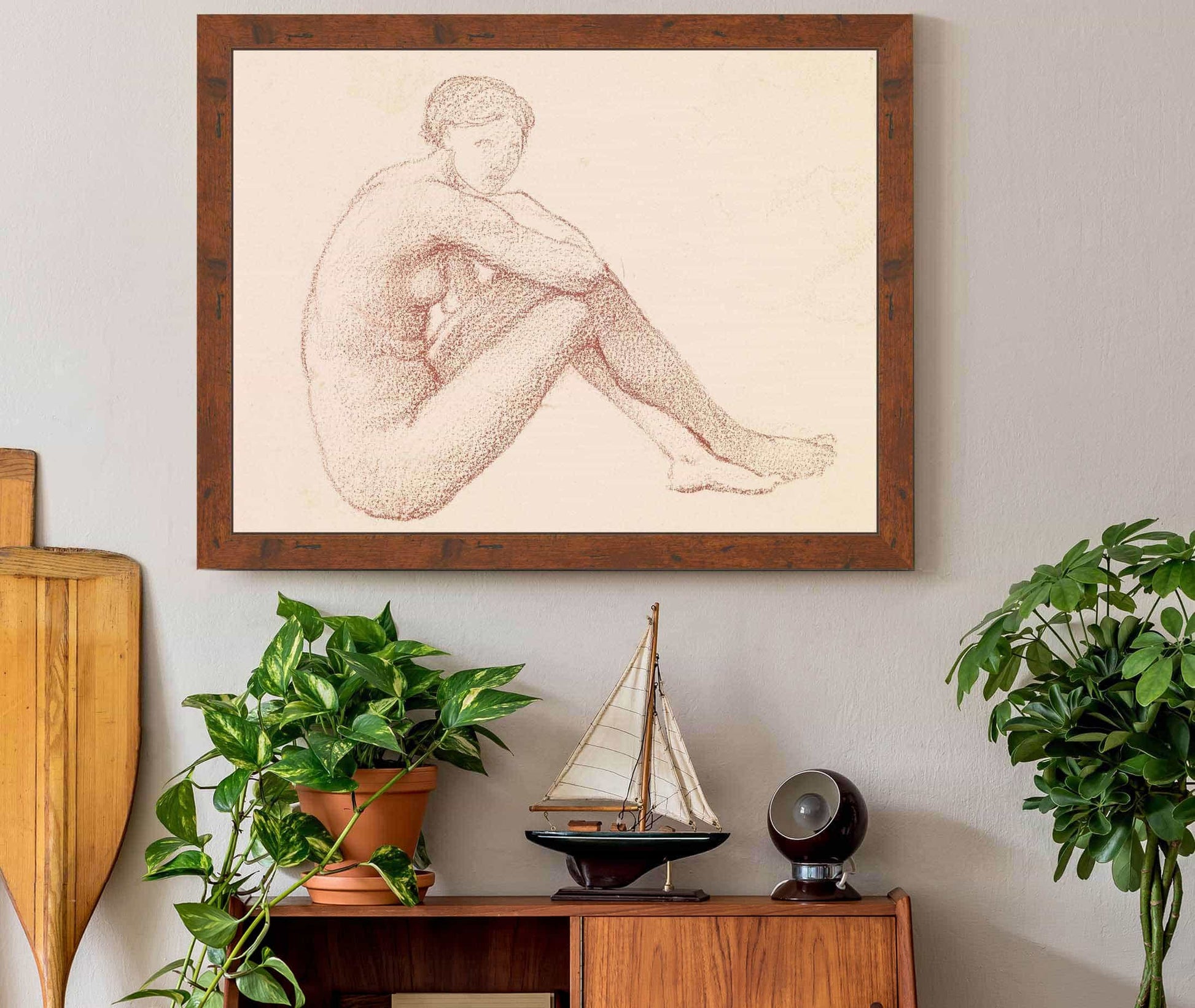 Female Nude Study by Sir Edward Coley Burne Jones