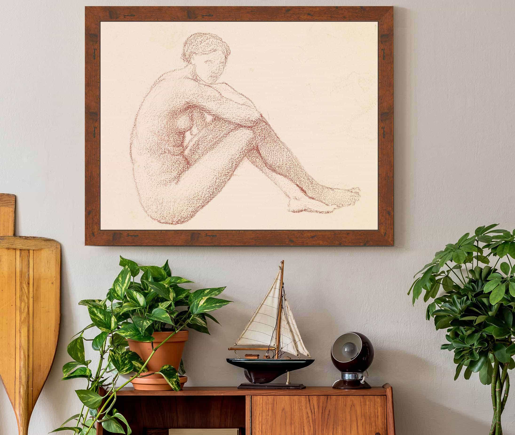 Female Nude Study by Sir Edward Coley Burne Jones