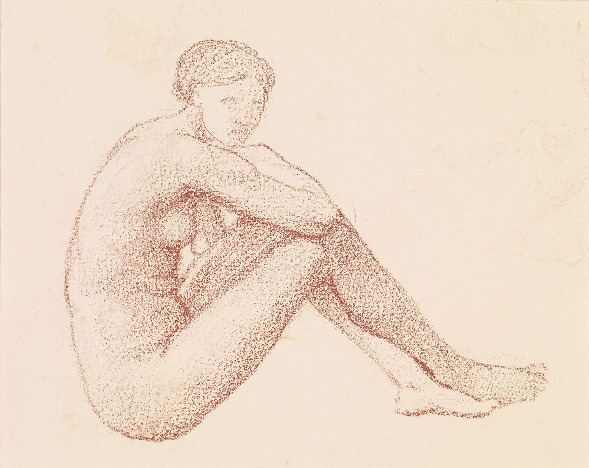 Female Nude Study by Sir Edward Coley Burne Jones