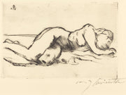 Female Nude Weiblicher Akt by Lovis Corinth