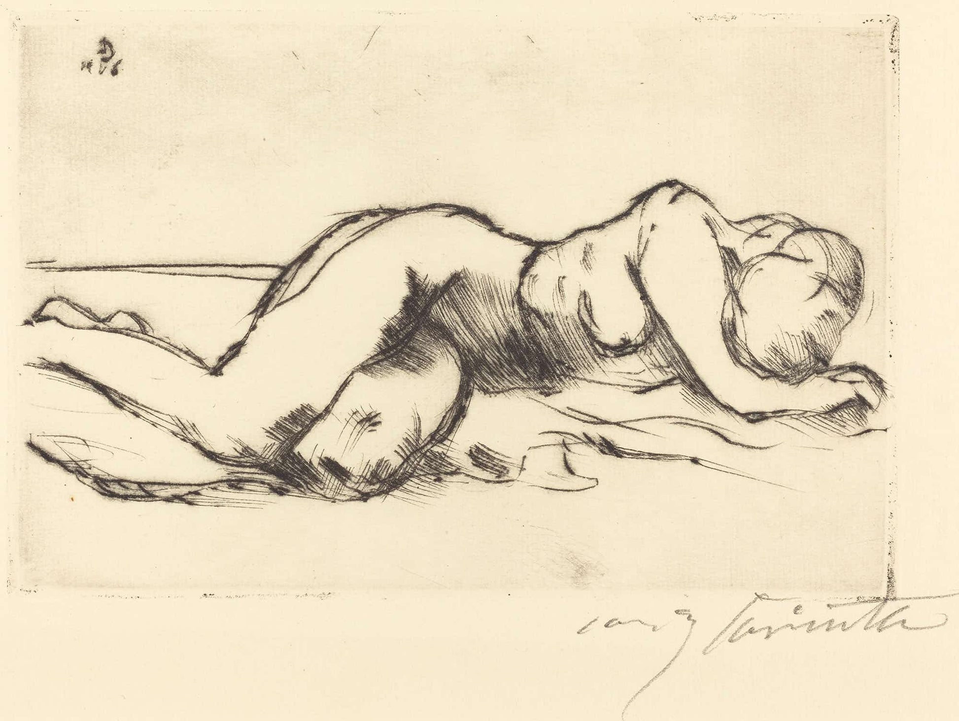 Female Nude Weiblicher Akt by Lovis Corinth