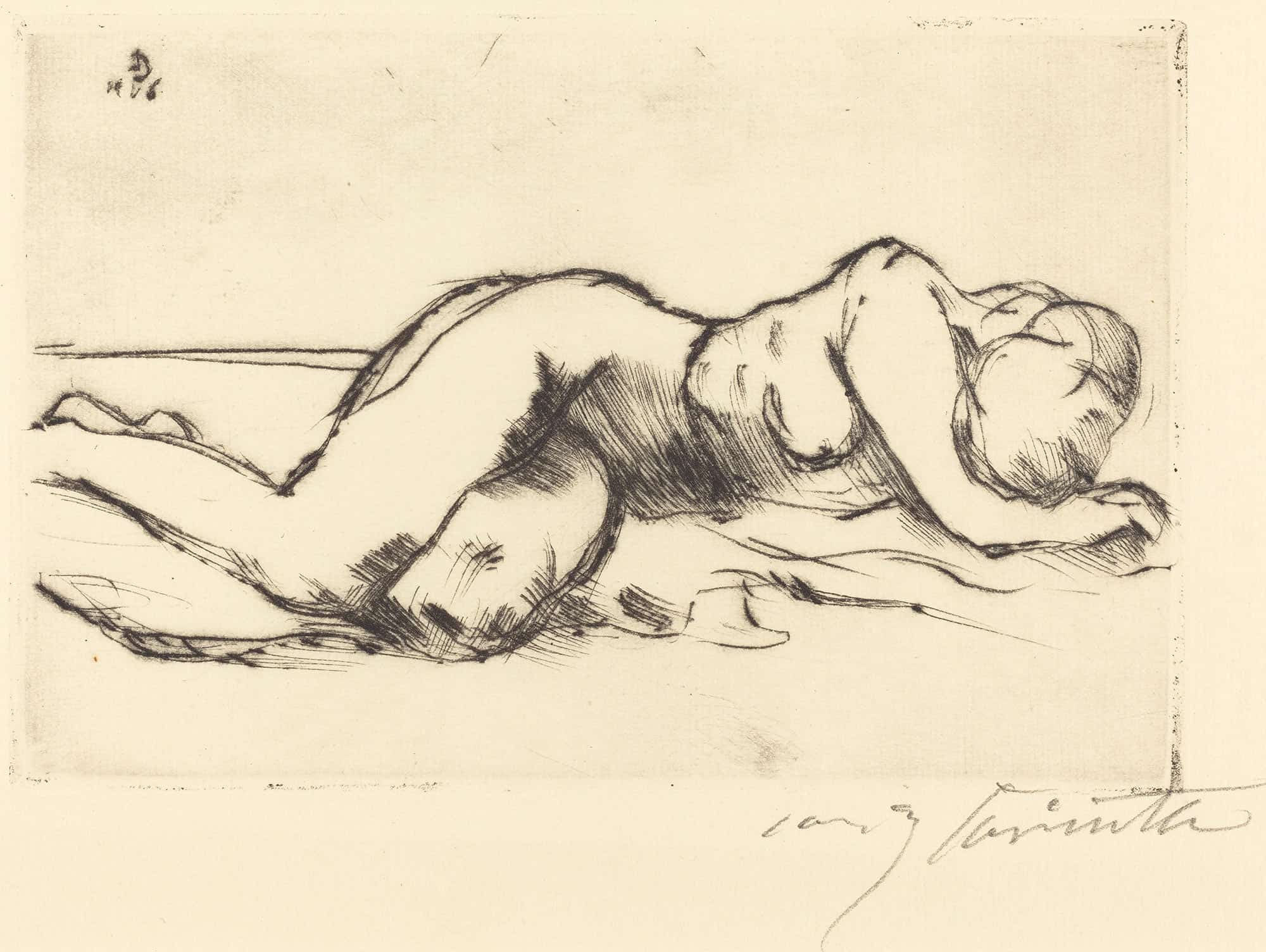 Female Nude Weiblicher Akt by Lovis Corinth