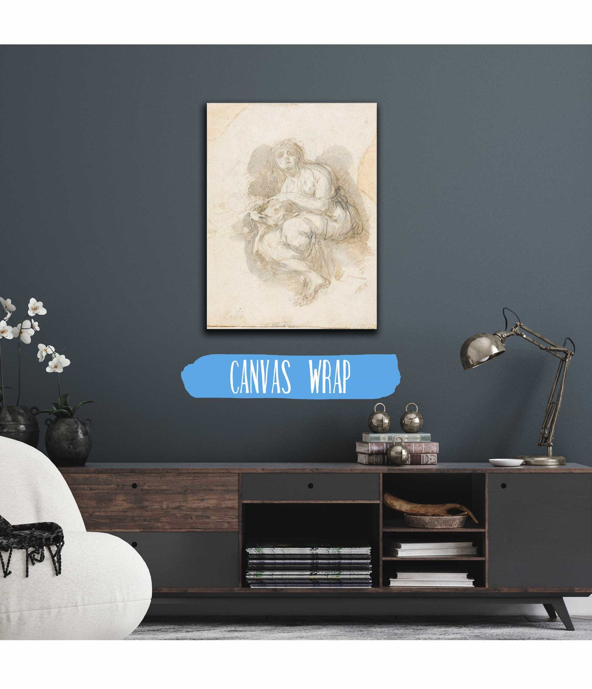 Female Saint Holding Skull by Bartolome Esteban Murillo