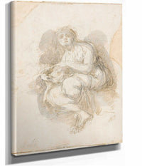 Female Saint Holding Skull by Bartolome Esteban Murillo