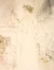 Femme A Glace La Glace A Main  by Henri De Toulouse Lautrec