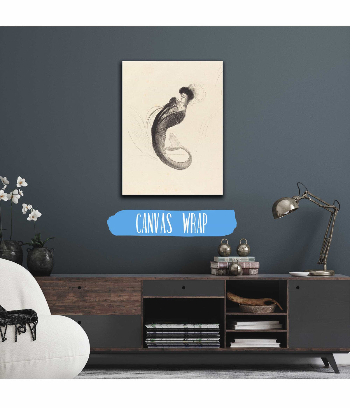 Femme A La Torque Ornee Woman With A Plumed Hat by Odilon Redon