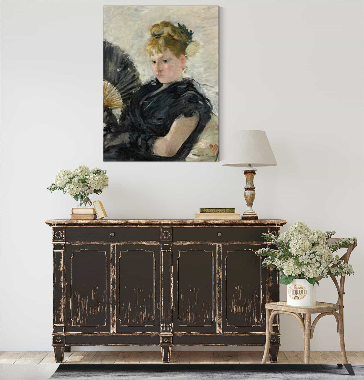 Femme A Leventail by Berthe Morisot