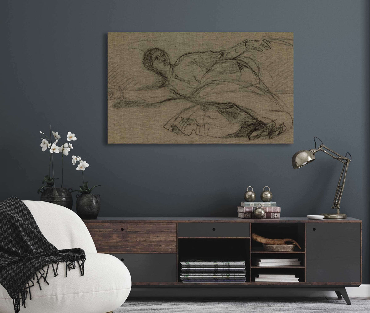 Femme Allongee by Pierre Puvis De Chavannes