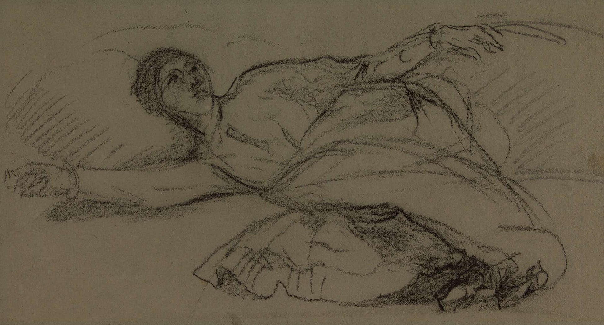 Femme Allongee by Pierre Puvis De Chavannes
