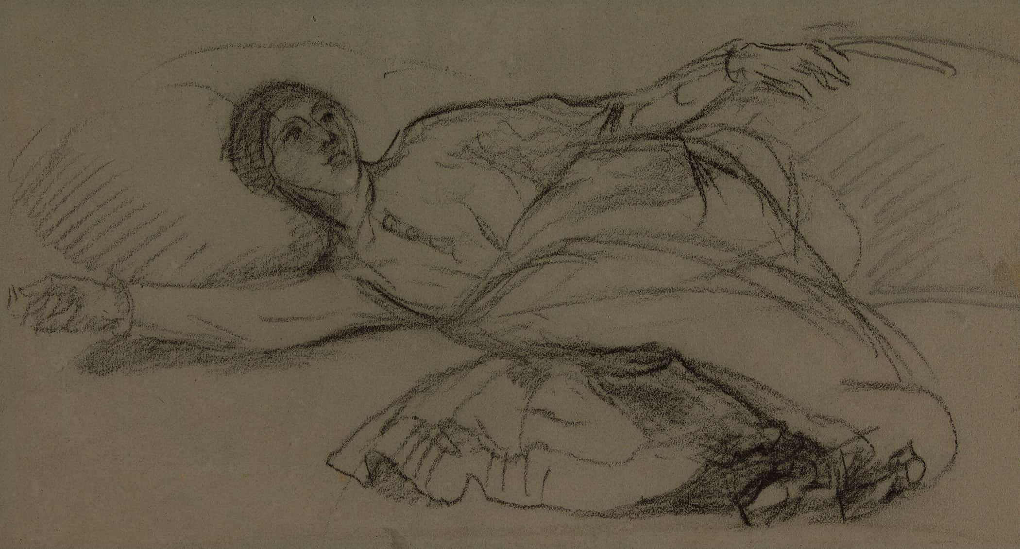 Femme Allongee by Pierre Puvis De Chavannes