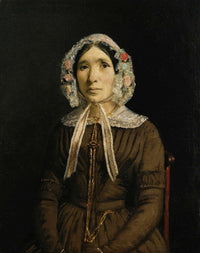 Femme Au Bonnet De Dentelle by Jean Baptiste Camille Corot