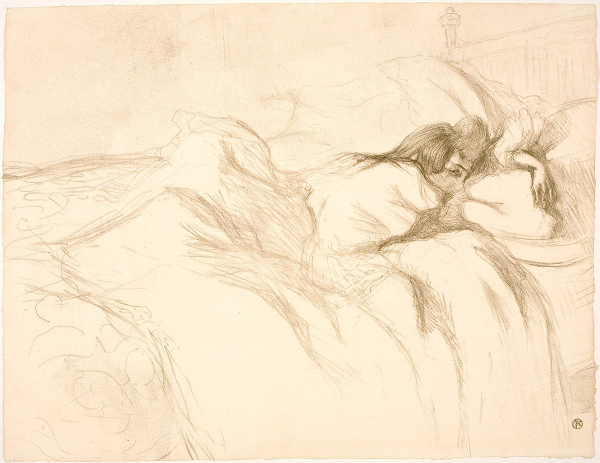 Femme Couchee Reveil by Henri De Toulouse Lautrec