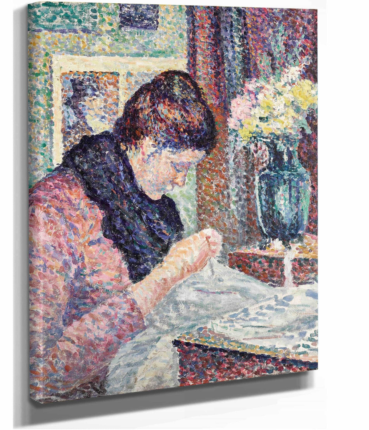 Femme Cousant by Maximilien Luce