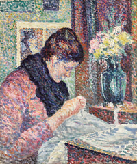 Femme Cousant by Maximilien Luce