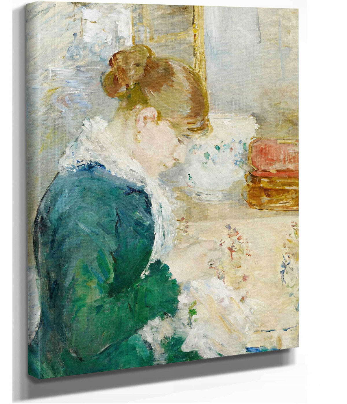 Femme Cousant Woman Sewing by Berthe Morisot