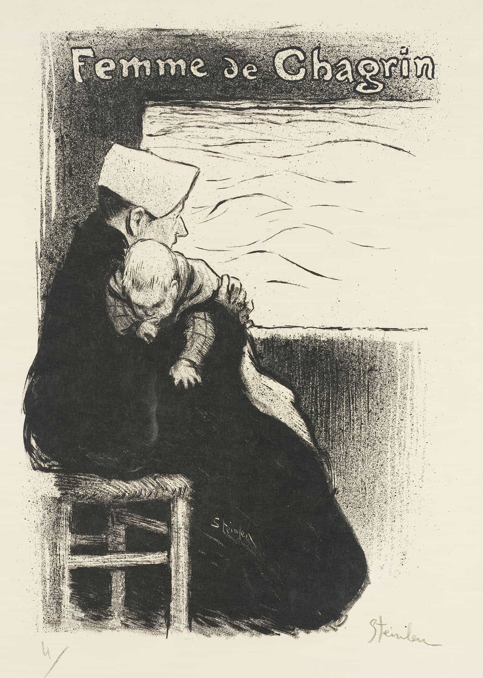 Femme De Chagrin by Theophile Alexandre Steinlen