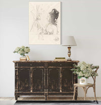 Femme De Profil Profile Of A Woman by Odilon Redon