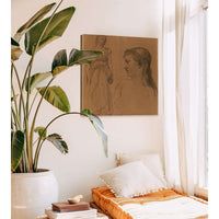 Femme Debout Et Buste De Femme by Pierre Puvis De Chavannes