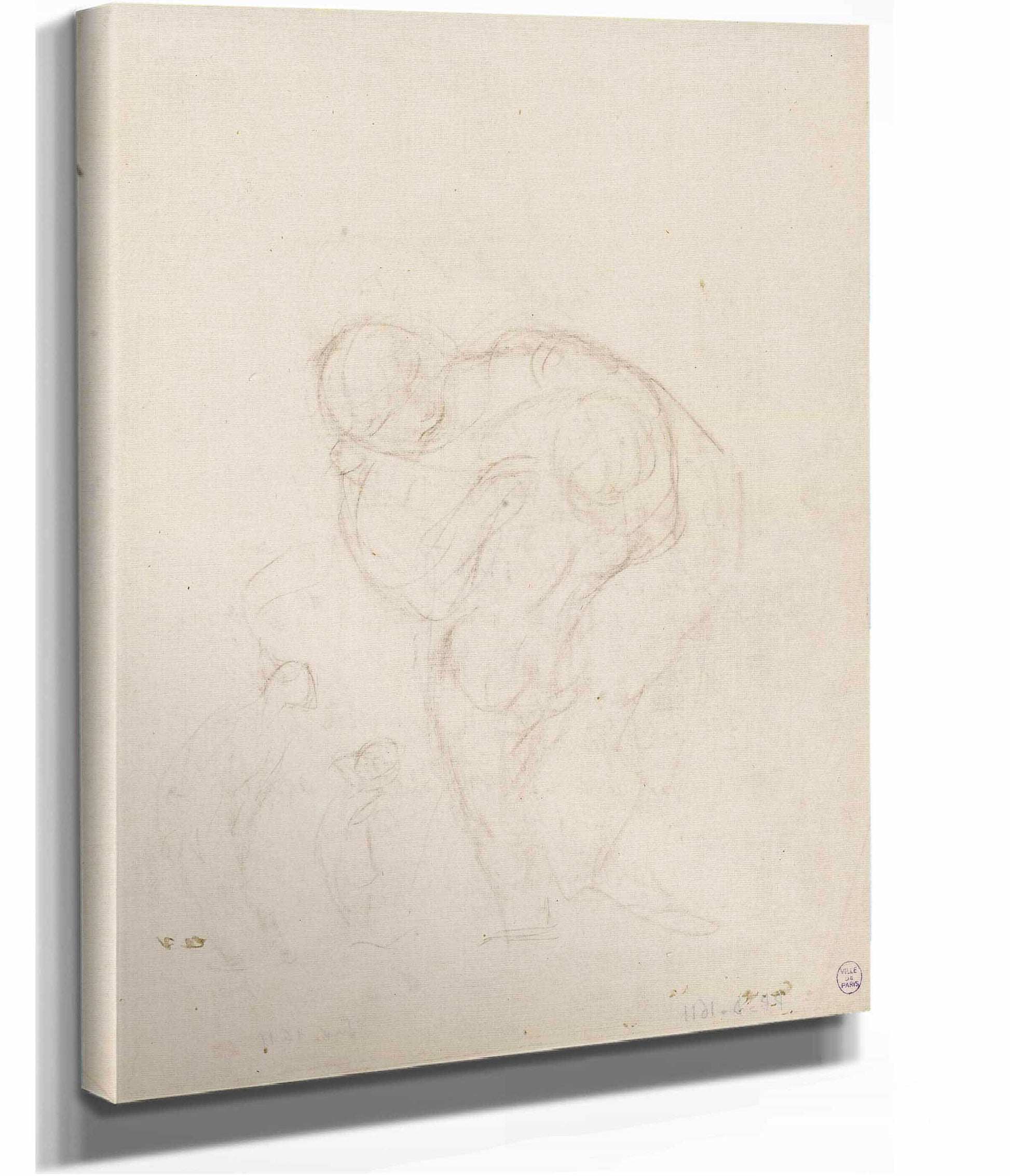 Femme Et Enfant by Narcisse Virgile Diaz De La Pena