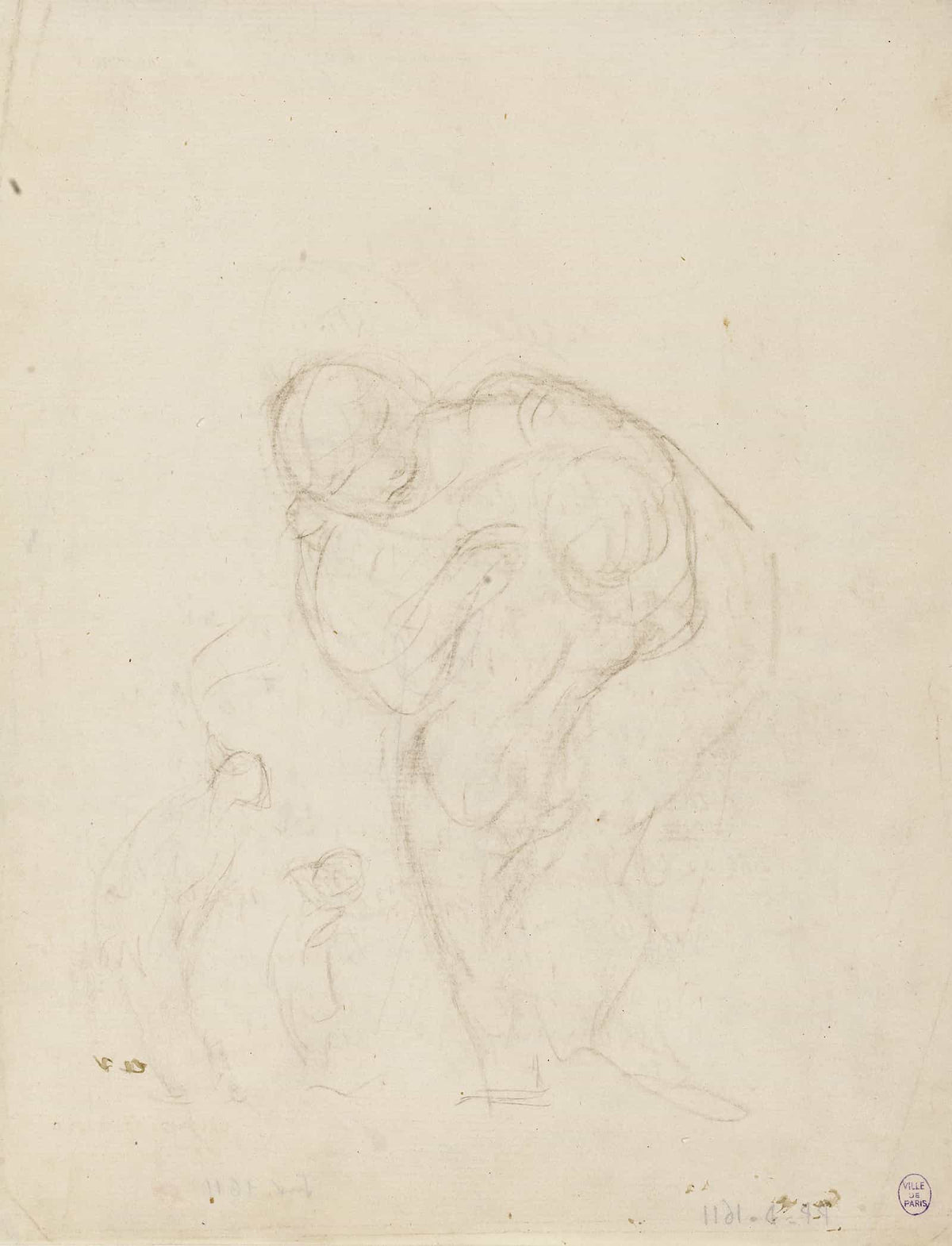 Femme Et Enfant by Narcisse Virgile Diaz De La Pena