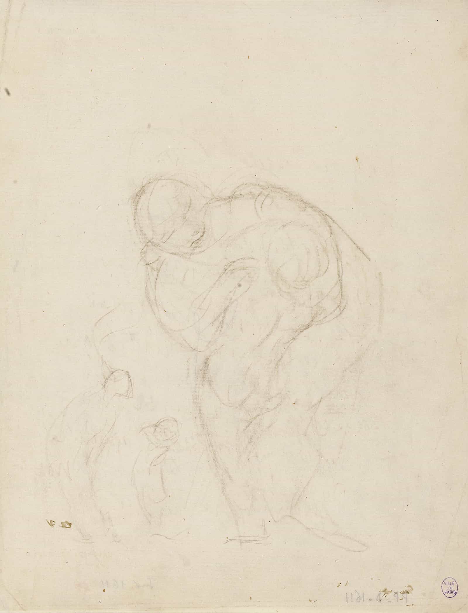 Femme Et Enfant by Narcisse Virgile Diaz De La Pena