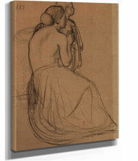 Femme Et Enfant  by Pierre Puvis De Chavannes