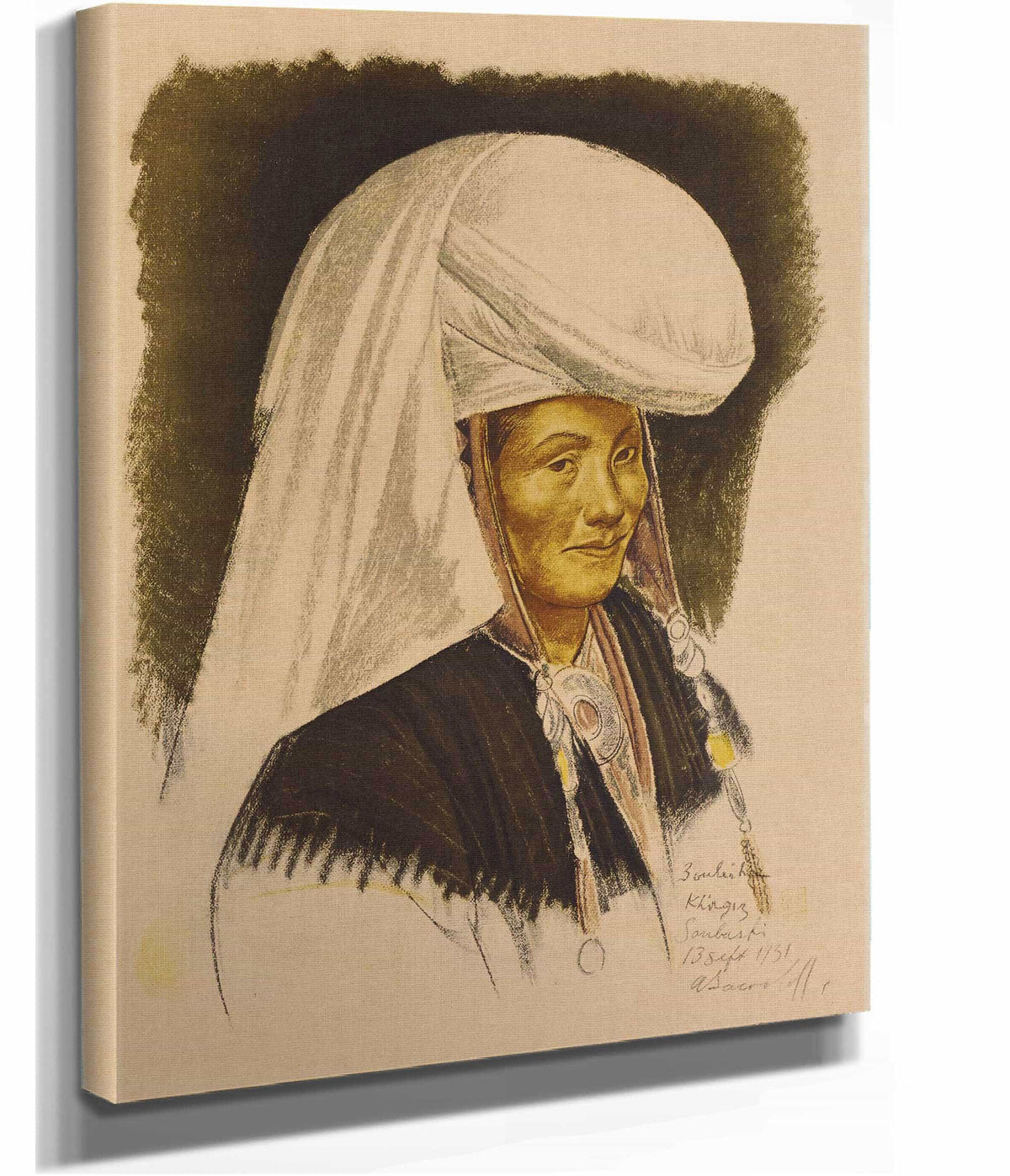 Femme Kirghize Soubashi by Alexander Evgenievich Yakovlev