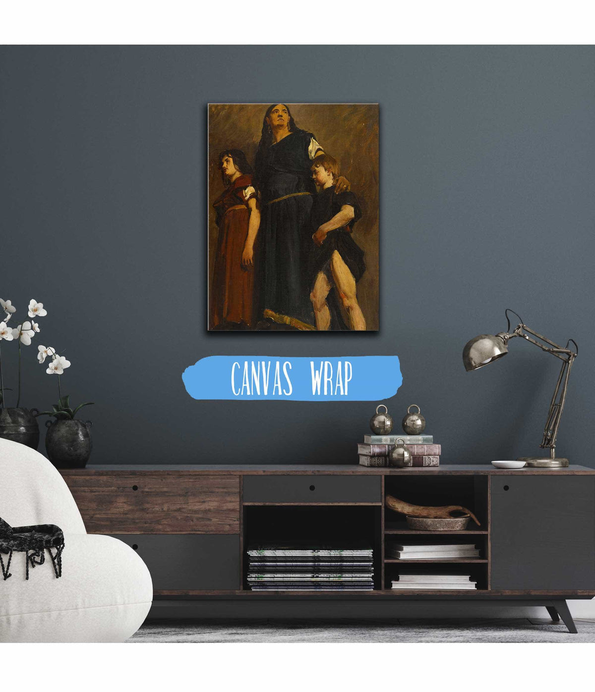 Femme Merovingienne Et Deux Enfants by Jean Paul Laurens