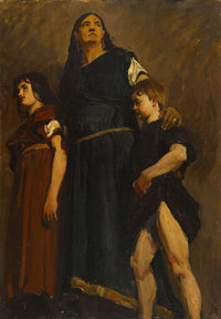 Femme Merovingienne Et Deux Enfants by Jean Paul Laurens