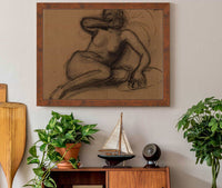 Femme Nue A Demi Etendue by Pierre Puvis De Chavannes