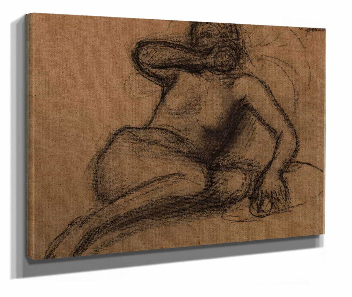 Femme Nue A Demi Etendue by Pierre Puvis De Chavannes