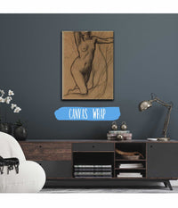 Femme Nue A Genou De Face by Pierre Puvis De Chavannes