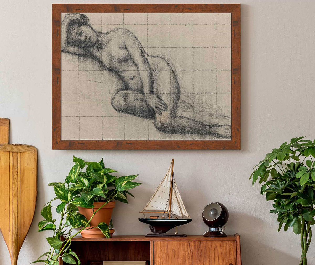 Femme Nue Allongee by Pierre Puvis De Chavannes