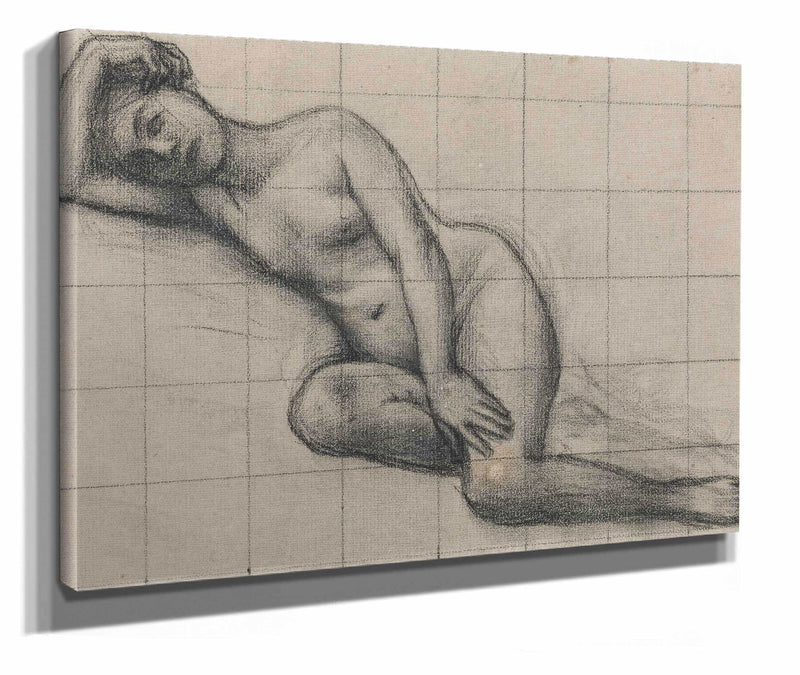 Femme Nue Allongee by Pierre Puvis De Chavannes