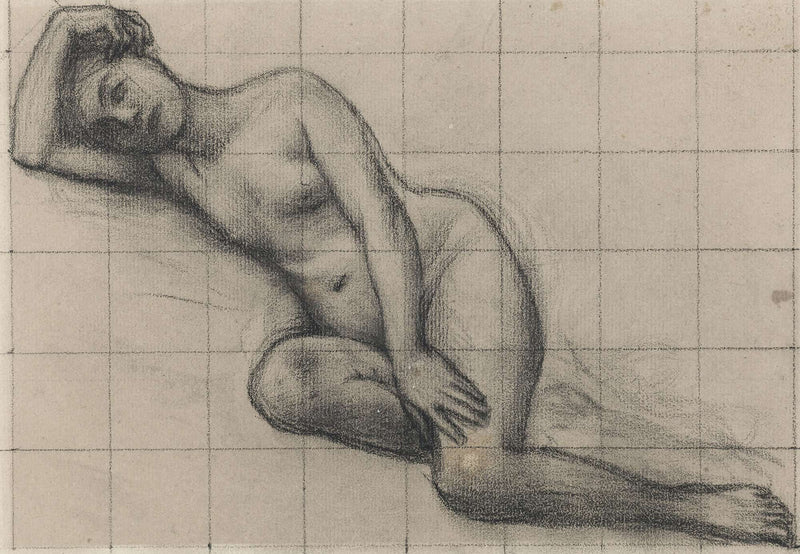 Femme Nue Allongee by Pierre Puvis De Chavannes